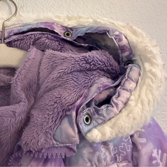 Snozu Double Zip Puffer Jacket, Purple Snowflake ❄️ Color. Size Toddler … - Picture 16 of 16